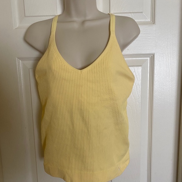 Nike | Tops | Nike Dry Fit Yellow Ribbed Tank Top Nwt Shelf Bra | Poshmark